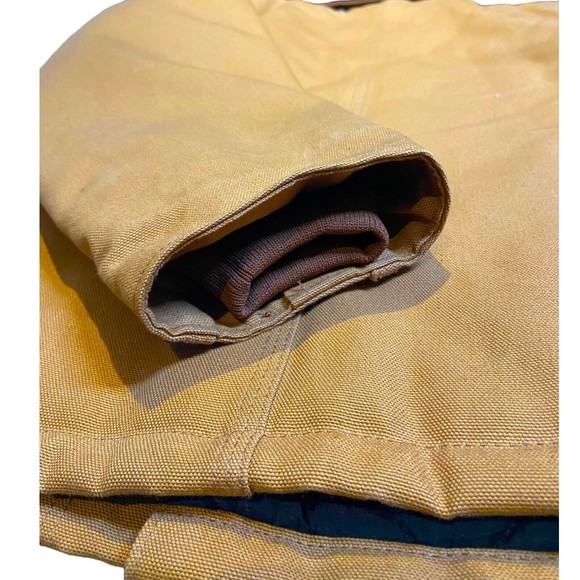 Carhartt Quilted Heavy Jacket Men Size Large Brown  (RN 14806) C003-BRN - Picture 5 of 7